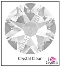 CRYSTAL CLEAR 20ss 5mm IHC Austrian Flatback Rhinestones 2088 Xirius 144 pcs