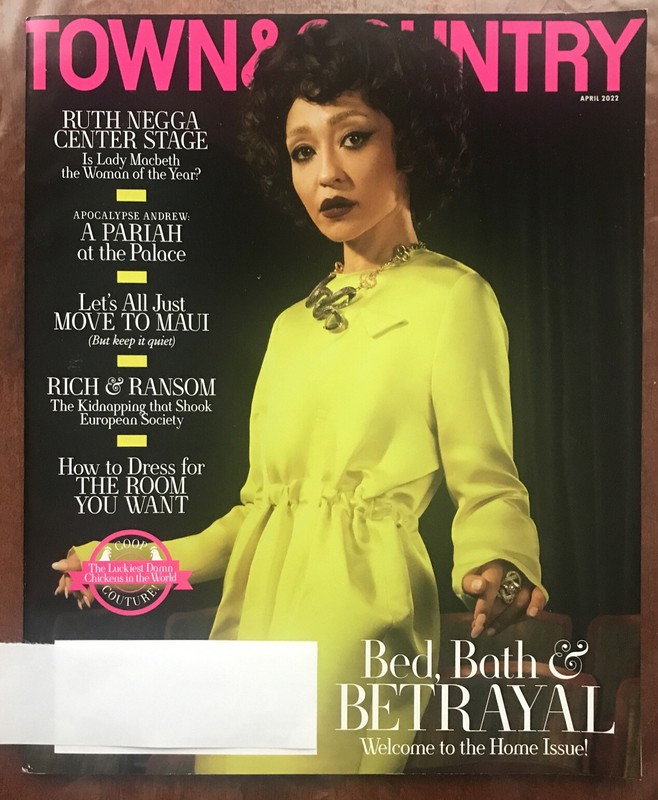 TOWN & COUNTRY Magazine APRIL 2022 RUTH NEGGA Minha Kim Pietro Cicognani New