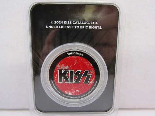 Kiss Rock Band 1 oz Silbermedaillen Münze Raumfahrer Dämon Starchild Catman 4er Set - Bild 5 von 9