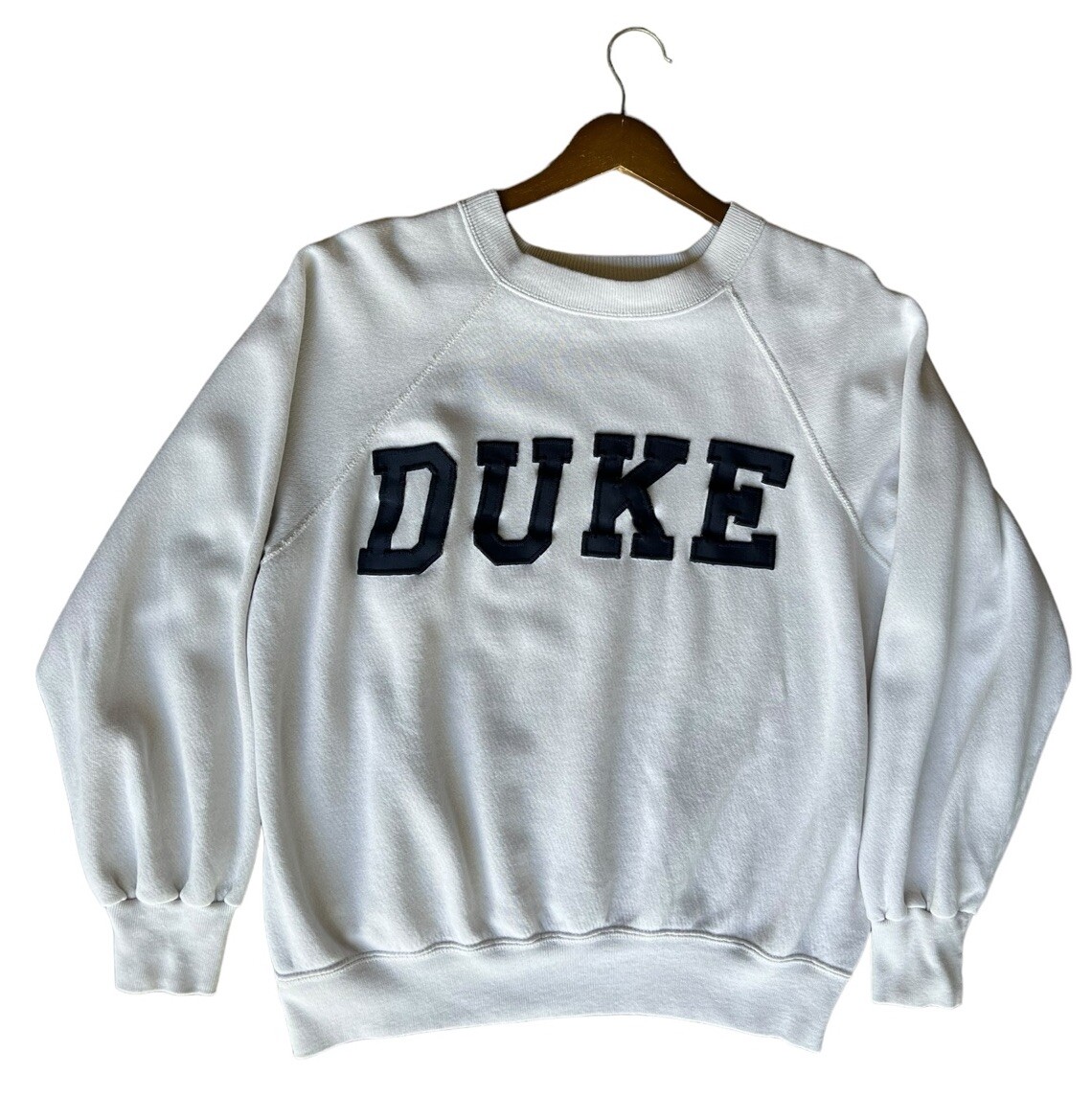 Vintage 60s Velva Sheen Sweatshirt Men's Large White Duke