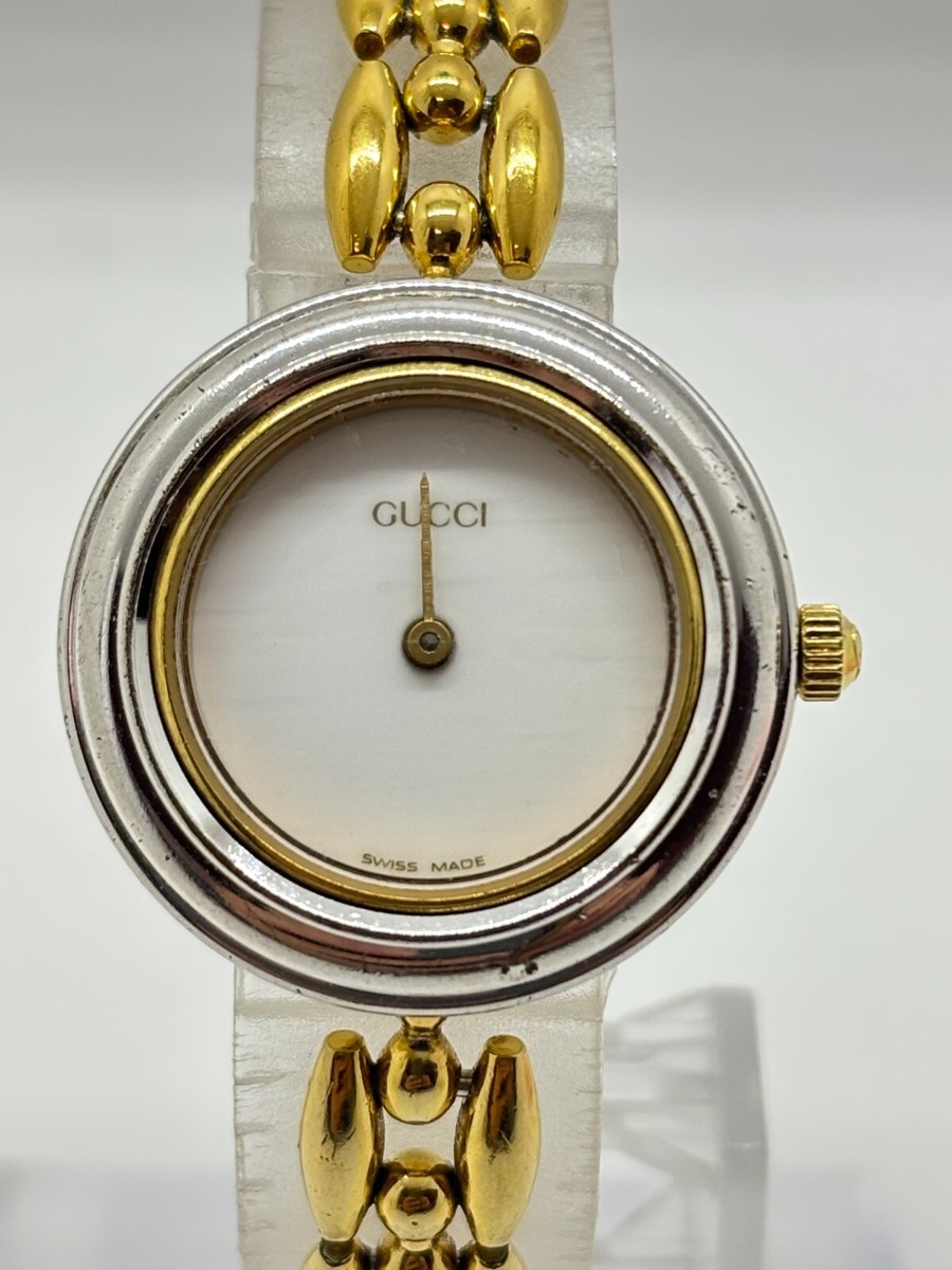 ■ 美品 ■ グッチ GUCCI Change bezel 11/12.2 Gucci Change Bezel 11/12.2 10 Colors Silver Vintage From