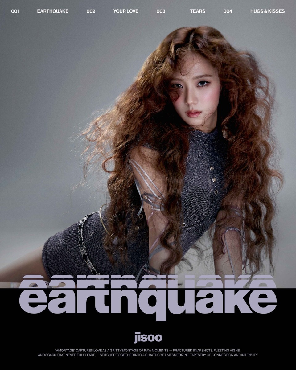 K-POP JISOO Mini Album AMORTAGE Exclusive Edition CD+2p Book+Card+