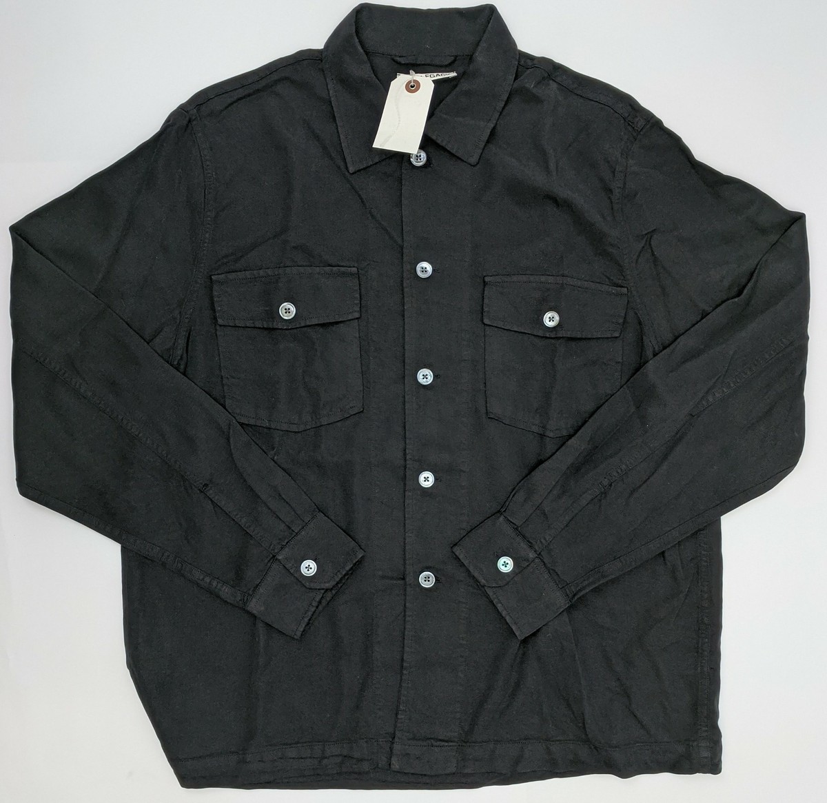 Our Legacy Jacket Evening Coach Brushed Cotton Men's Black Our Legacy Jacket Evening Coach Brushed Cotton Men's Black