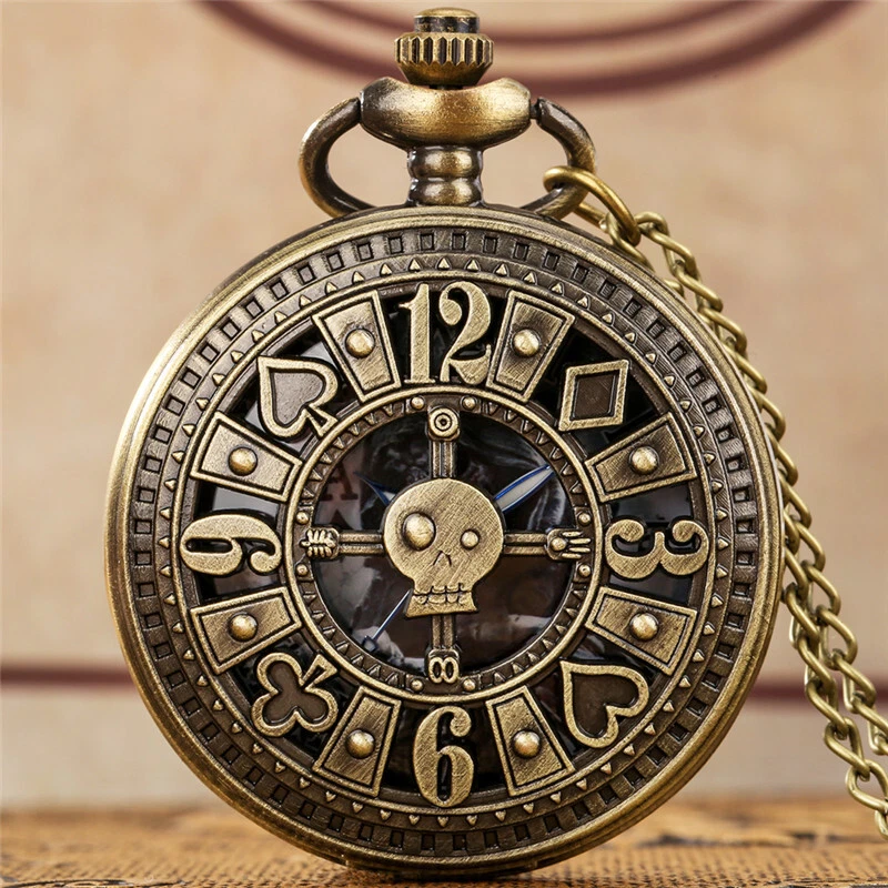 Bronze pocket watch top on a chain