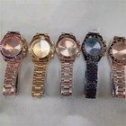 For VK63 Quartz Watch Movement 39MM Sapphire Glass Cover Steel Watch Case Strap