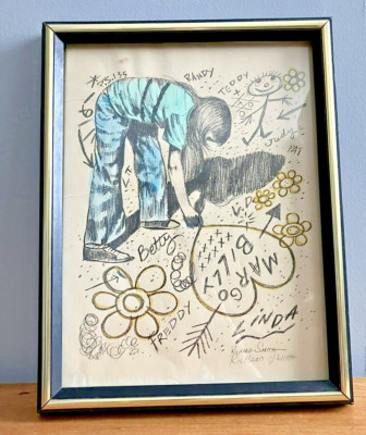 Orig. Richard Smith Hand Colored Lithograph NY PS 135 Children Signed Numbered