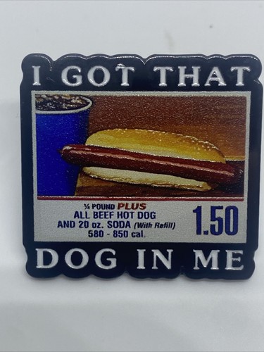 Costco Hot Dog Metal Enamel Pin Costco Hot Dog Sign Enamel Lapel Pin Food Court - Picture 2 of 3