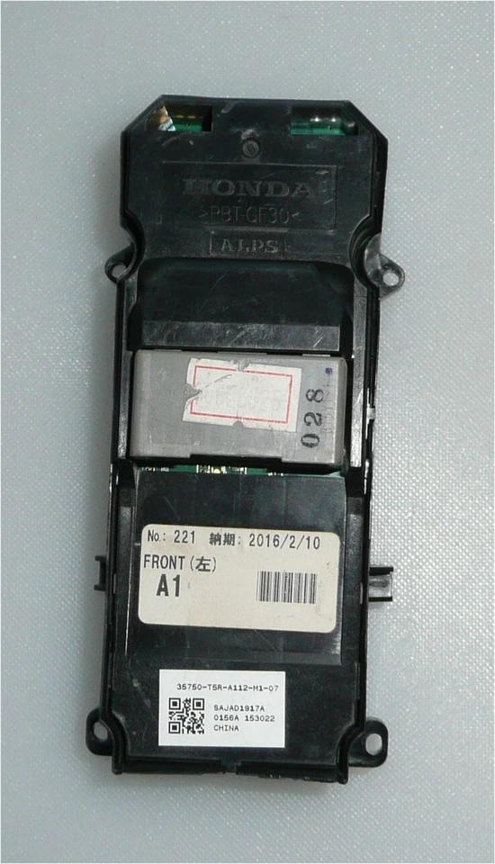 Interruptor maestro de ventana eléctrica Honda Fit 2015 2016 2017 fabricante de equipos originales parte de parte: 35750T5ra112M1 Foto 4 de 4