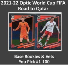 2021-22 Donruss Optic Soccer World Cup Qatar Base Rookies & Vets You Pick 4 Set