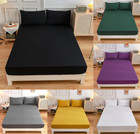 Extra Deep27cm superfine fibre Fitted Sheet Bed Single Double King Sup.King Size