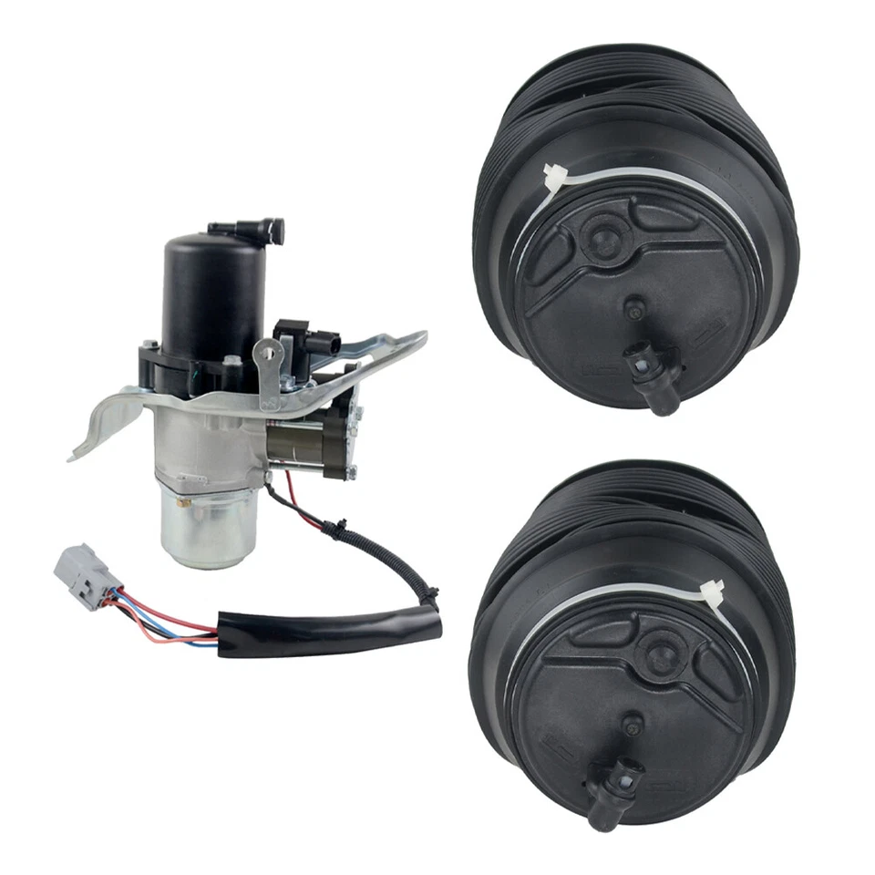 3x Bolsas de suspensión neumática traseras + compresor de aire para Toyota Sequoia 2005-2007 4,7 L Foto 2 de 4