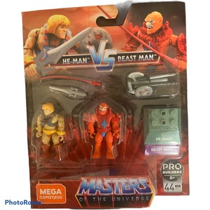 MEGA Probuilder Masters of the Universe He-Man Vs Beast Man Construction Set for sale online MEGA Probuilder Masters of the Universe He-Man Vs Beast Man Construction Set for sale online