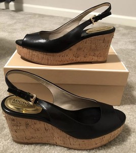 michael kors peep toe wedge