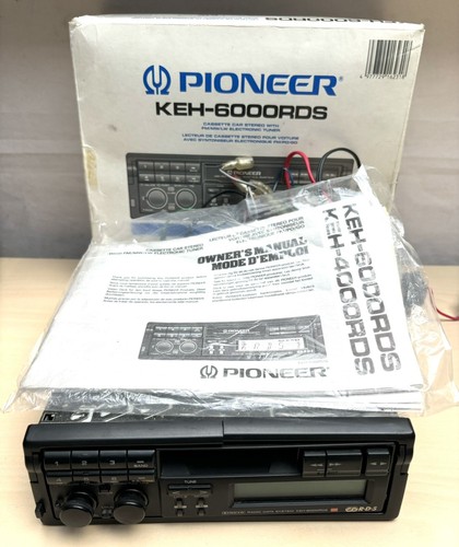 VINTAGE PIONEER KEH-6000 RDSR RADIO PULL OUT CASSETTE PLAYER WITH USER MANUAL - Picture 9 of 13