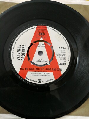 Valverde Brothers Till the last trace of loving has gone DEMO CBS 5124 N.MINT UK