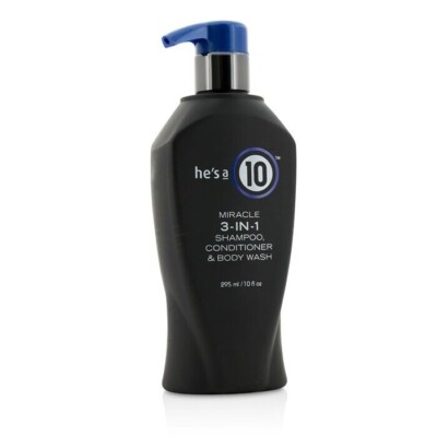He's A 10 Miracle 3-in-1 Shampoo, Conditioner & Körperwäsche 295ml - Sommerverkauf!