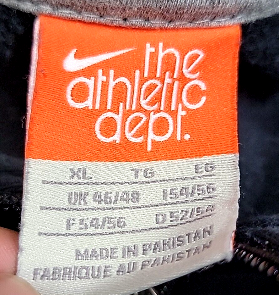 Vintage 90's Nike The Athletic Dept Y2K Black Swoosh Full Vintage 90's Nike The Athletic Dept Y2K Black Swoosh Full