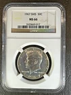 1967 KENNEDY SMS Half Dollar * NGC MS66 * UNCIRCULATED * Brown Label *