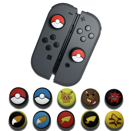 Nintendo Switch Lite 本体ポケモン仕様joyconグリップ Pokemon Joycon Analog Covers - Nintendo Switch or Switch