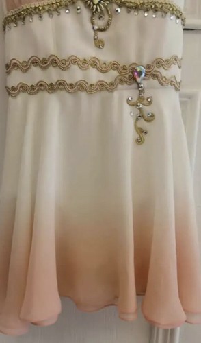 Vestido de Ballet Profesional Rosa Melocotón Blanco Talismán Cupido Diana Disfraz L 13 14 - Imagen 7 de 10