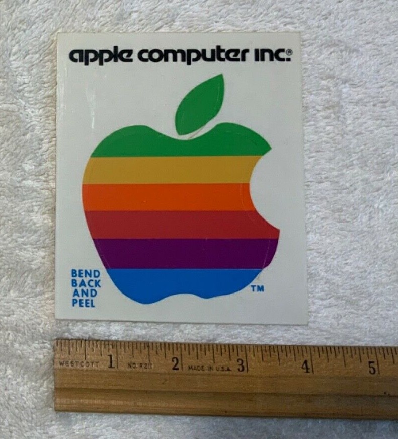 Apple computer ステッカー Vintage 1980's Apple Computer Inc. Sticker | eBay