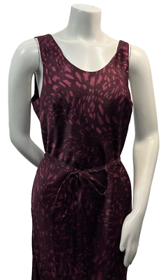 burgundy silk midi dress Women's Red Hollie Midi Dress Burgundy in Size Small by Outcast main image 1