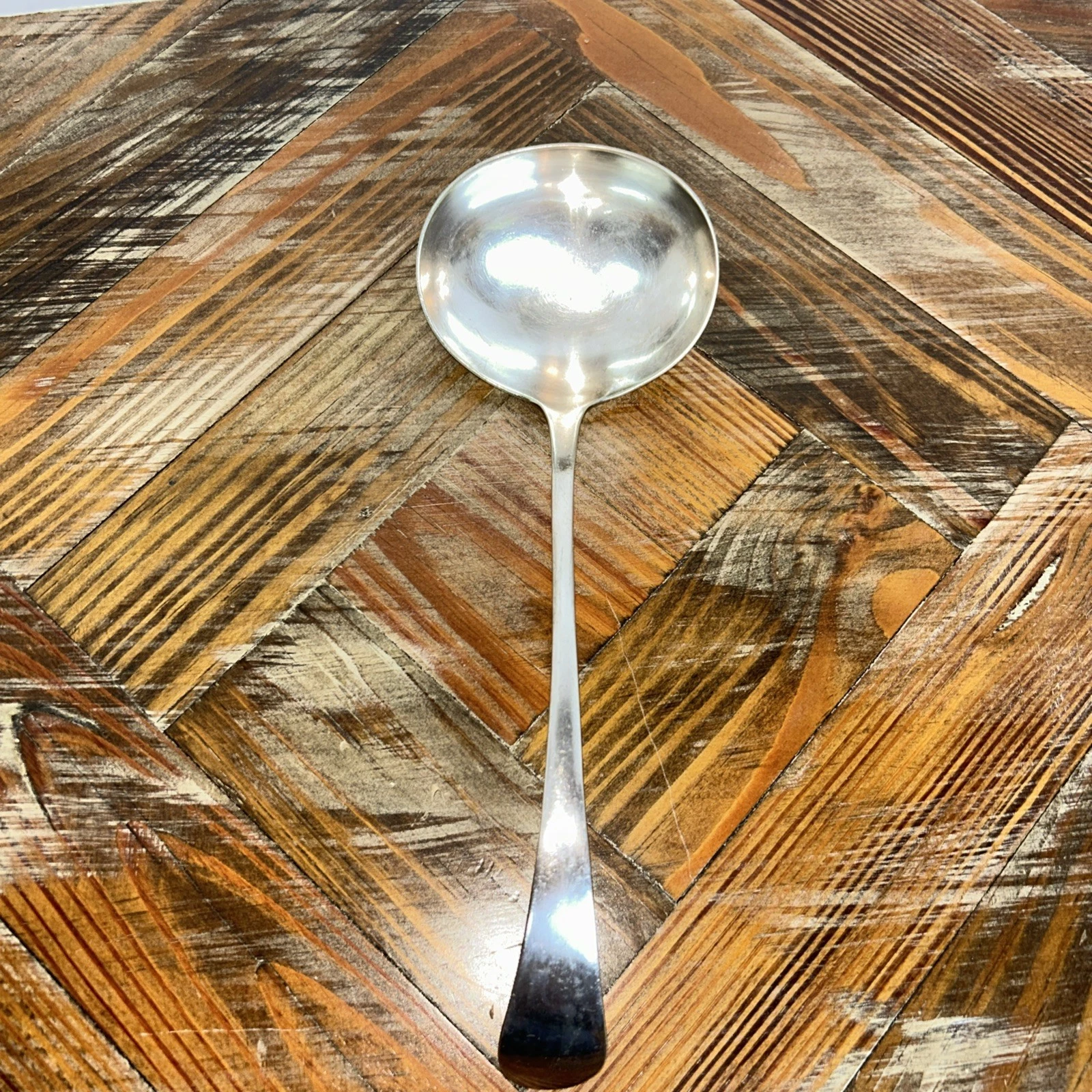 Barker Brothers Birmingham Electroplate Nickel Silver Ladle BBB A1 EP NS 210 Gms