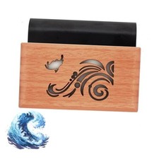 Wood Car Air Freshener - Car Odor Eliminator for Visor Clip, Vehicle Ocean