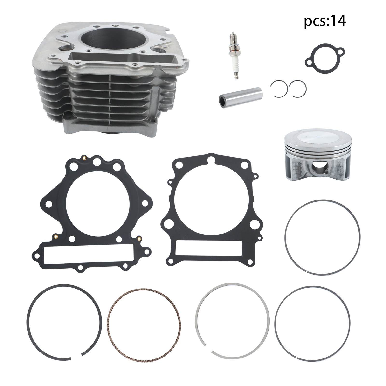 backye For 2001 Yamaha Grizzly 600 Hunter Edition 4X4 Cylinder Piston Gasket Kit