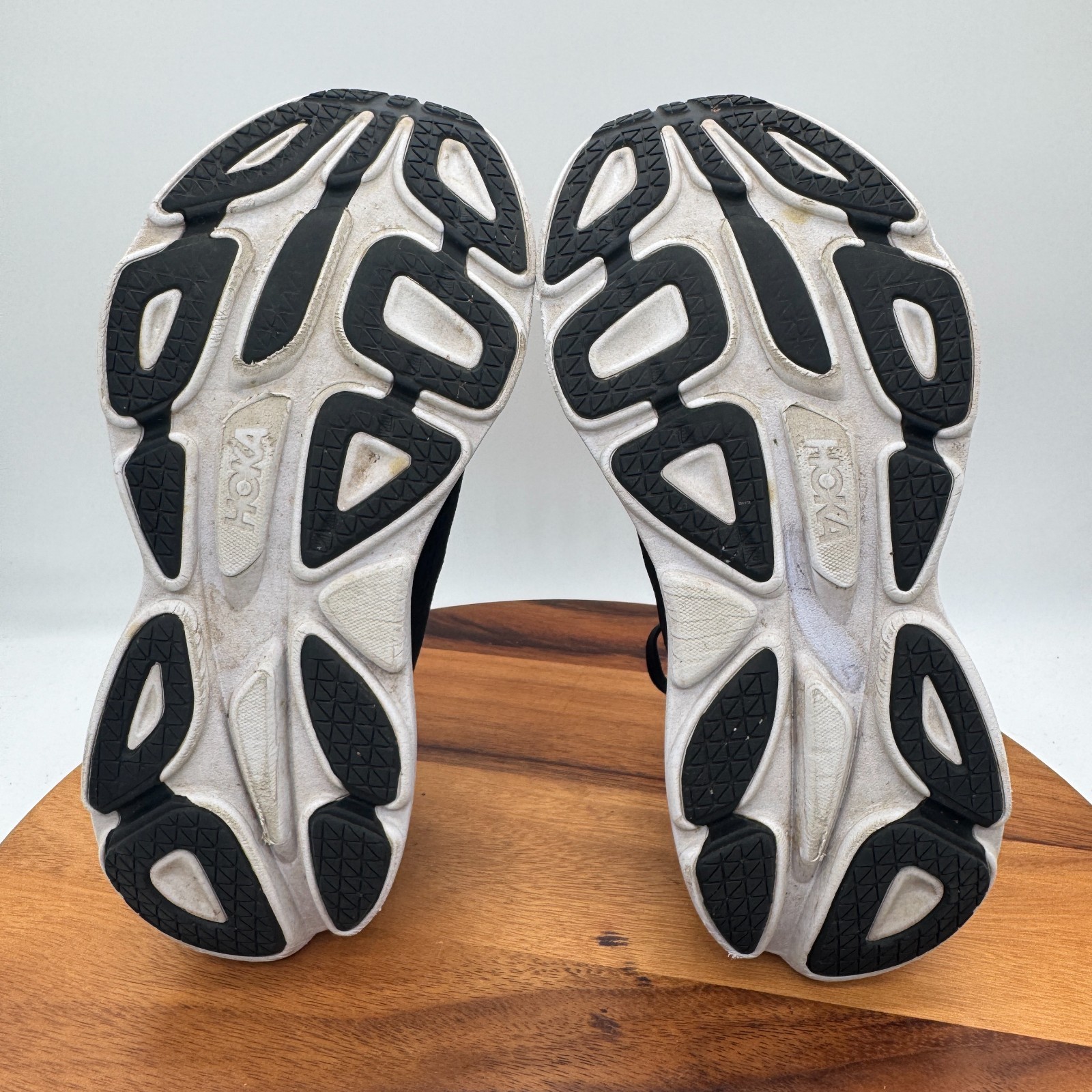 Hoka One One Bondi 8 Womens 10 Shoes Black White Running Athletic Sneakers thumbnail 10