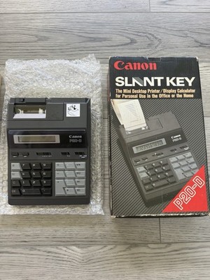 Canon Slant Key P20-D Mini Desktop Printer Display Calculator New Open Box