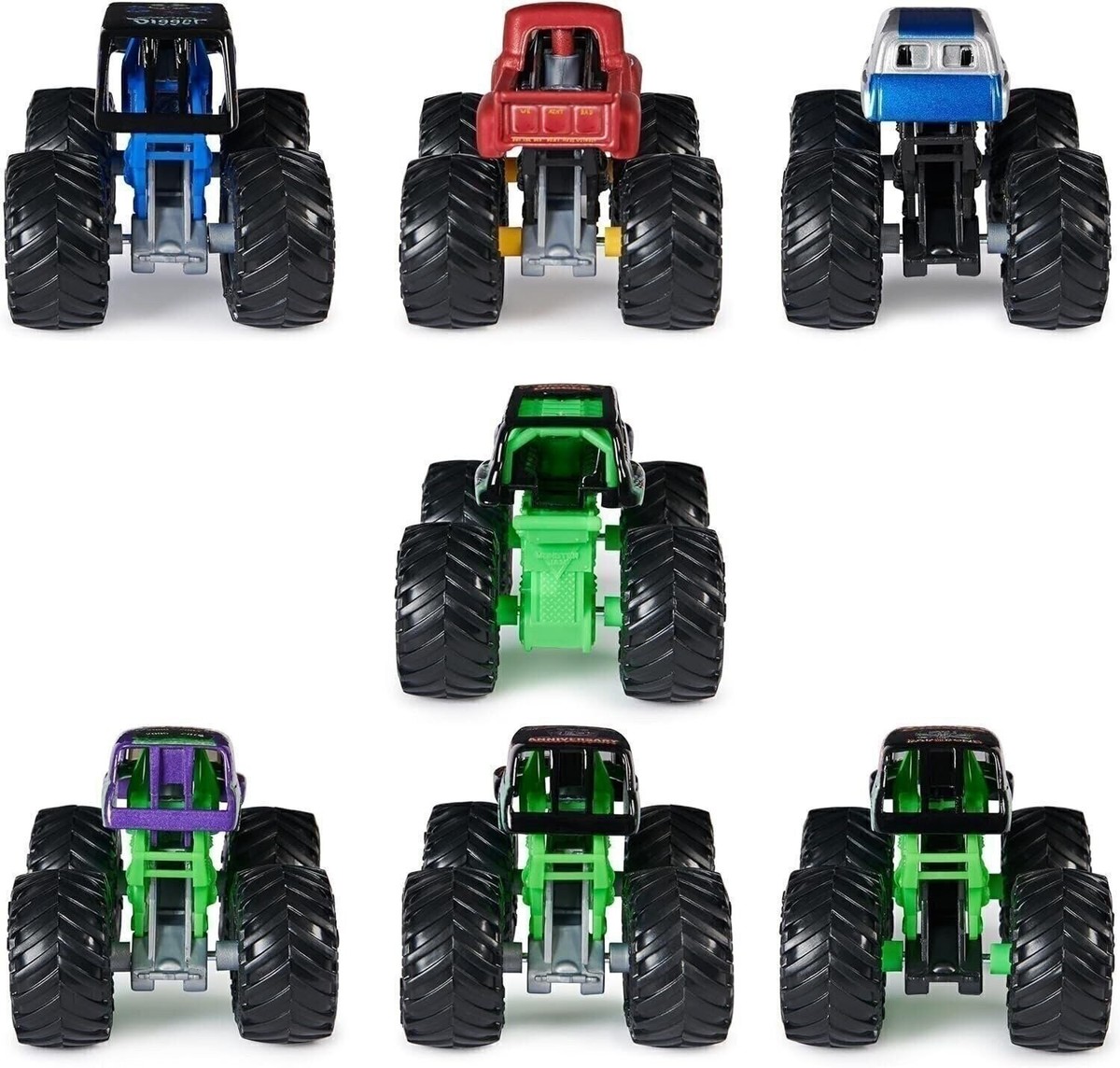 Monster Jam Grave Digger 40th Anniversary 8-Pack 1:64