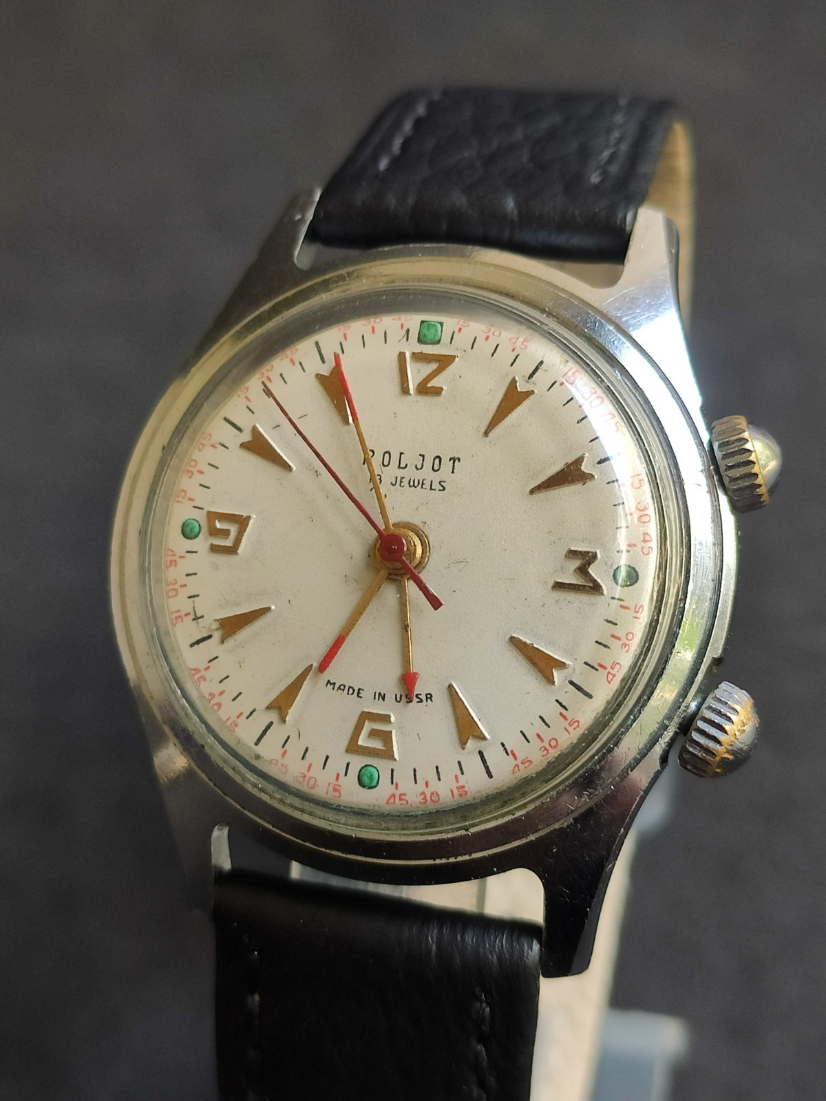 Soviet Vintage wrist watch POLJOT SIGNAL 18 jewels mechanical