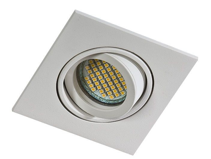 EDITTA 1 WHITE CEILING LIGHT SQUARE PT 1X GU10/ 50W AZ0807