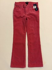 NWT Ralph Lauren Girls Size 10 Pink Corduroy Pants Fall Class