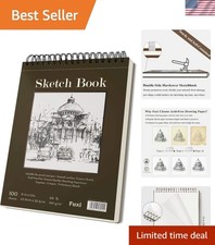 9" x 12" Spiral Bound Sketchbook - 100 Sheets Acid-Free Paper