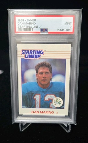 1988 Kenner Starting Lineup Card Dan Marino PSA 9 MINT Miami Dolphins