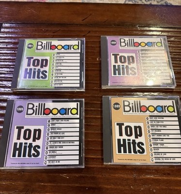 80 s Music CD Set- 6 CDs - Billboard Top Hits 1981 1984 1985 1989 + 2 Others VG