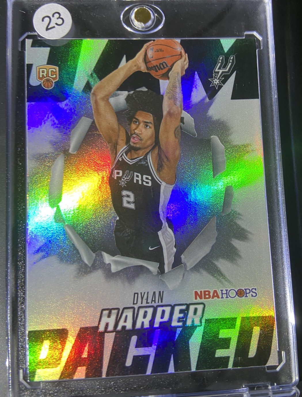 Topps 2026 NBA Hoops Dylan Harper #JP-12 Punched Insert Rookie Spurs