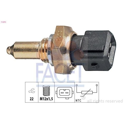 Sensor KüHlmitteltemperatur Facet 7.3272 Made In Italy - Oe Equivalent FüR Bmw-image