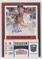 2017 Elite Extra Edition USA Baseball 18U Tickets Gold Ethan Hankins Auto 0c6