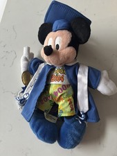 Vintage Graduation Mickey Mouse Plush