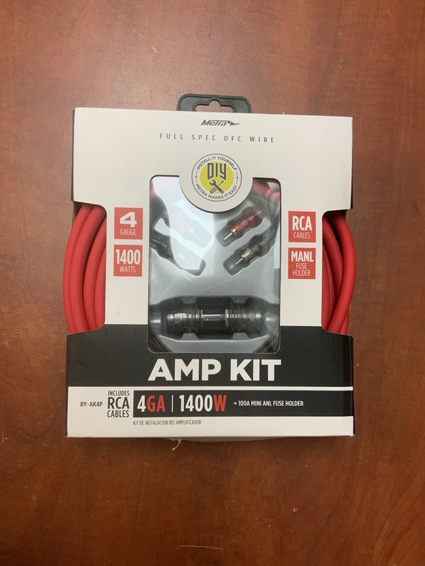 Metra 4 Gauge 1400W Amplifier Install Kit new