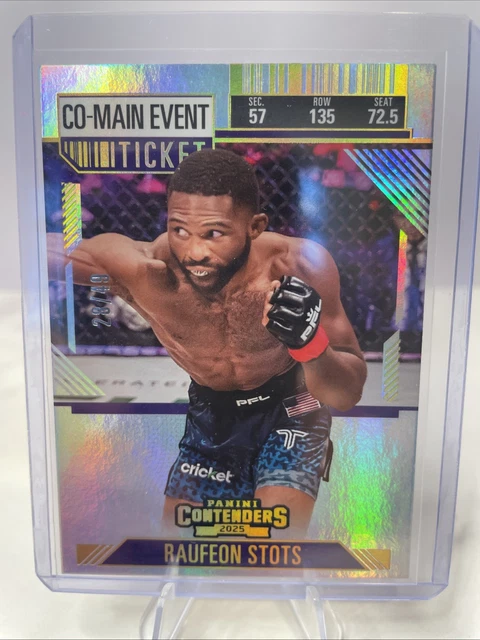 2025 Panini Contenders PFL Raufeon Stots 28/49 Co-Main Event Ticket #59