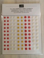 Stampin' Up All The Trimmings Embellishments 100 Peel and Stick