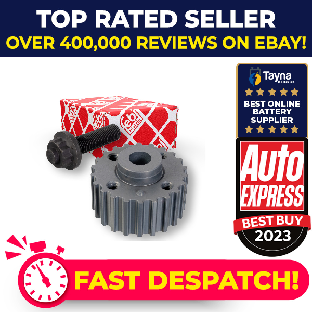 Crankshaft Pulley fits VW TRANSPORTER Mk3, Mk4 Front 1.6D 1.7D 1.9D 84 to 03 New
