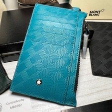 Exquisite MB Blue Card Pack Real Leather Card Case Bank Card Holder 131737 US