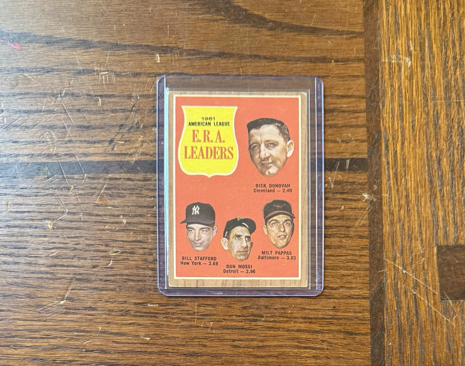 1962 Topps - League Leaders Milt Pappas, Don Mossi, Dick Donovan #55 VG-EX