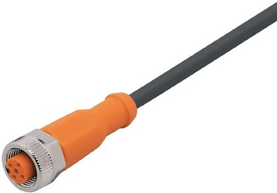 ifm EVC001 Anschlusskabel mit Buchse, Kabeldose gerade, M12, 5-polig, AC/DC, sil