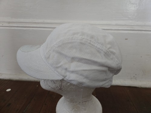 New Era Women's Corduroy Stretch Fit Solid White 4 Panel Hat NEW - Picture 2 of 6